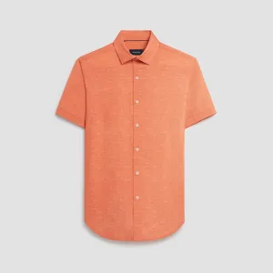 Miles Heather Print OoohCotton Short Sleeve Shirt