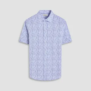 Miles Leaf Print OoohCotton Short -Sleeve Shirt