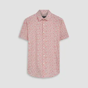 Miles Leaf Print OoohCotton Short Sleeve Shirt