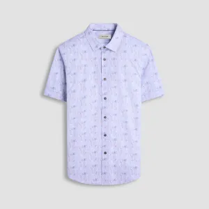 Miles Leaf Print OoohCotton Short -Sleeve Shirt