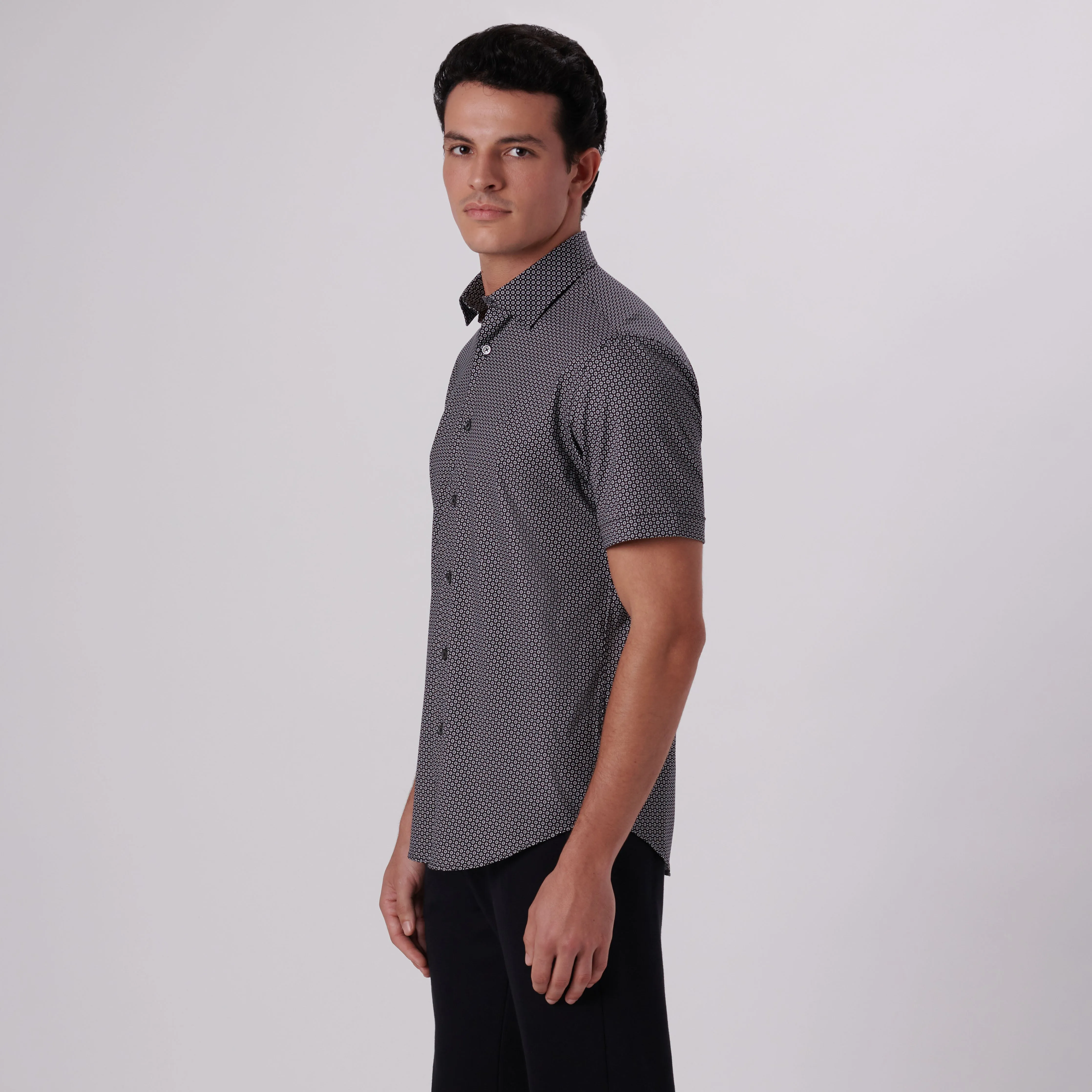 Miles Mandala Print OoohCotton Short Sleeve Shirt