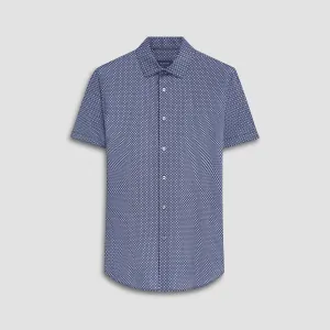 MILES Mandala Print OoohCotton Short Sleeve Shirt