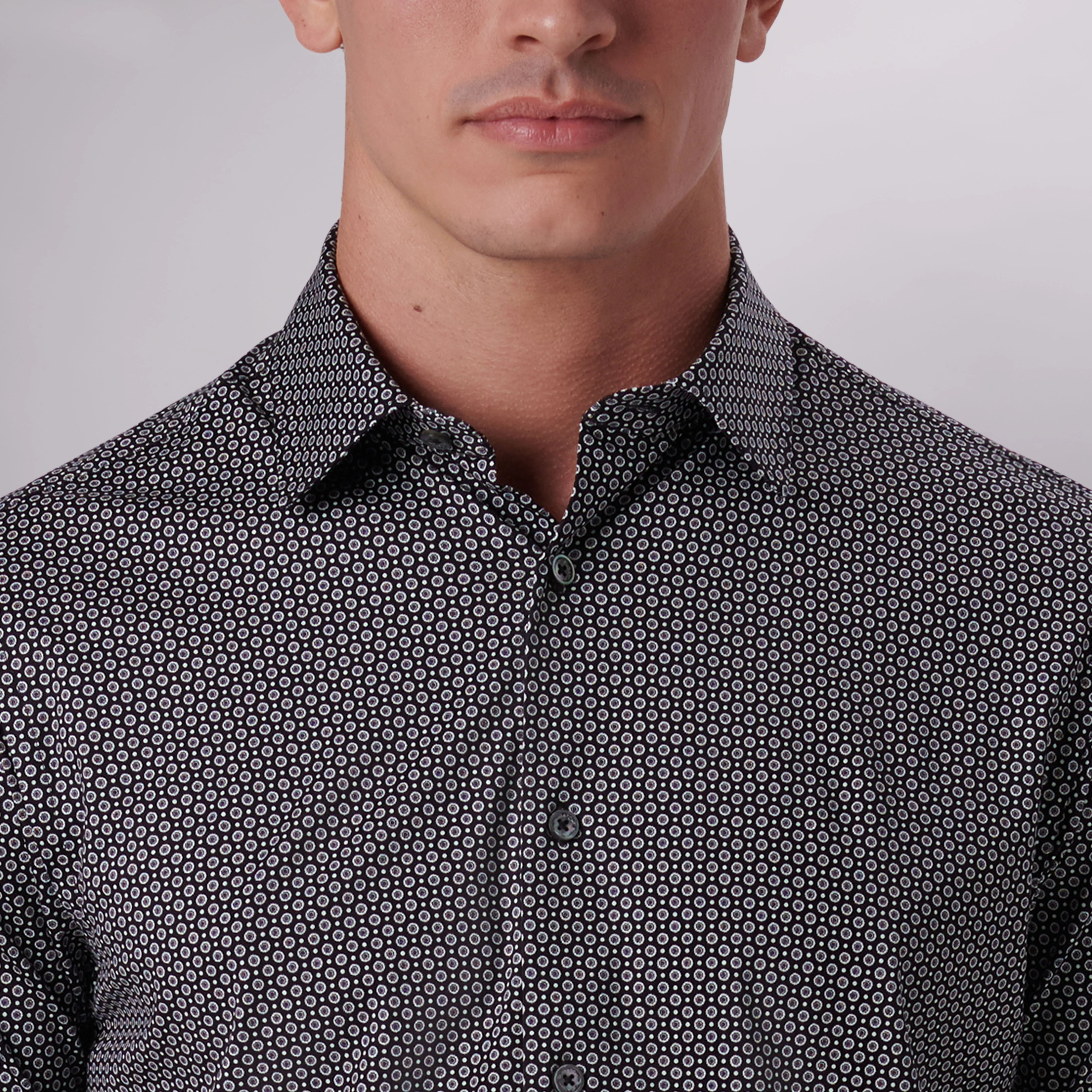 Miles Mandala Print OoohCotton Short Sleeve Shirt