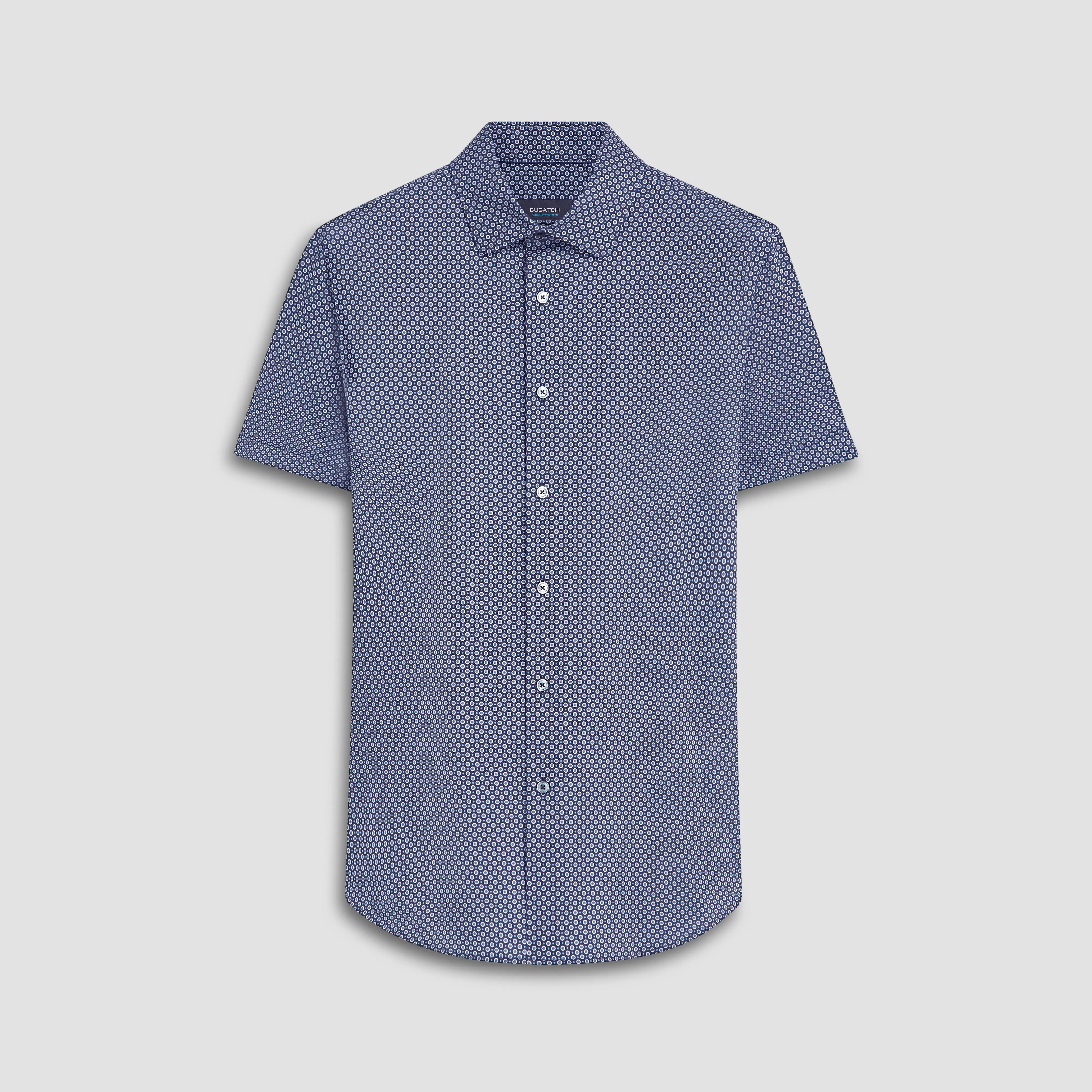 MILES Mandala Print OoohCotton Short Sleeve Shirt