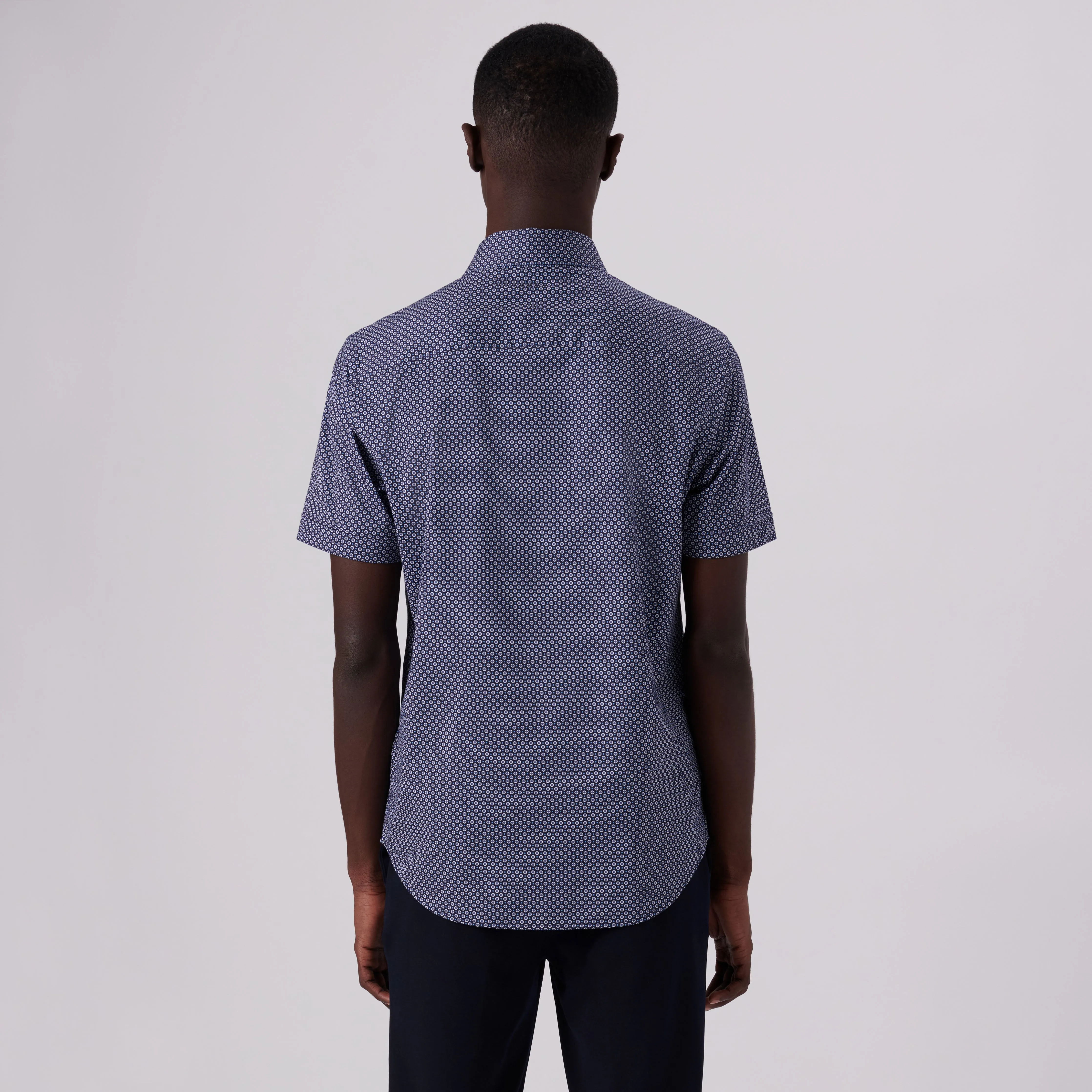 MILES Mandala Print OoohCotton Short Sleeve Shirt