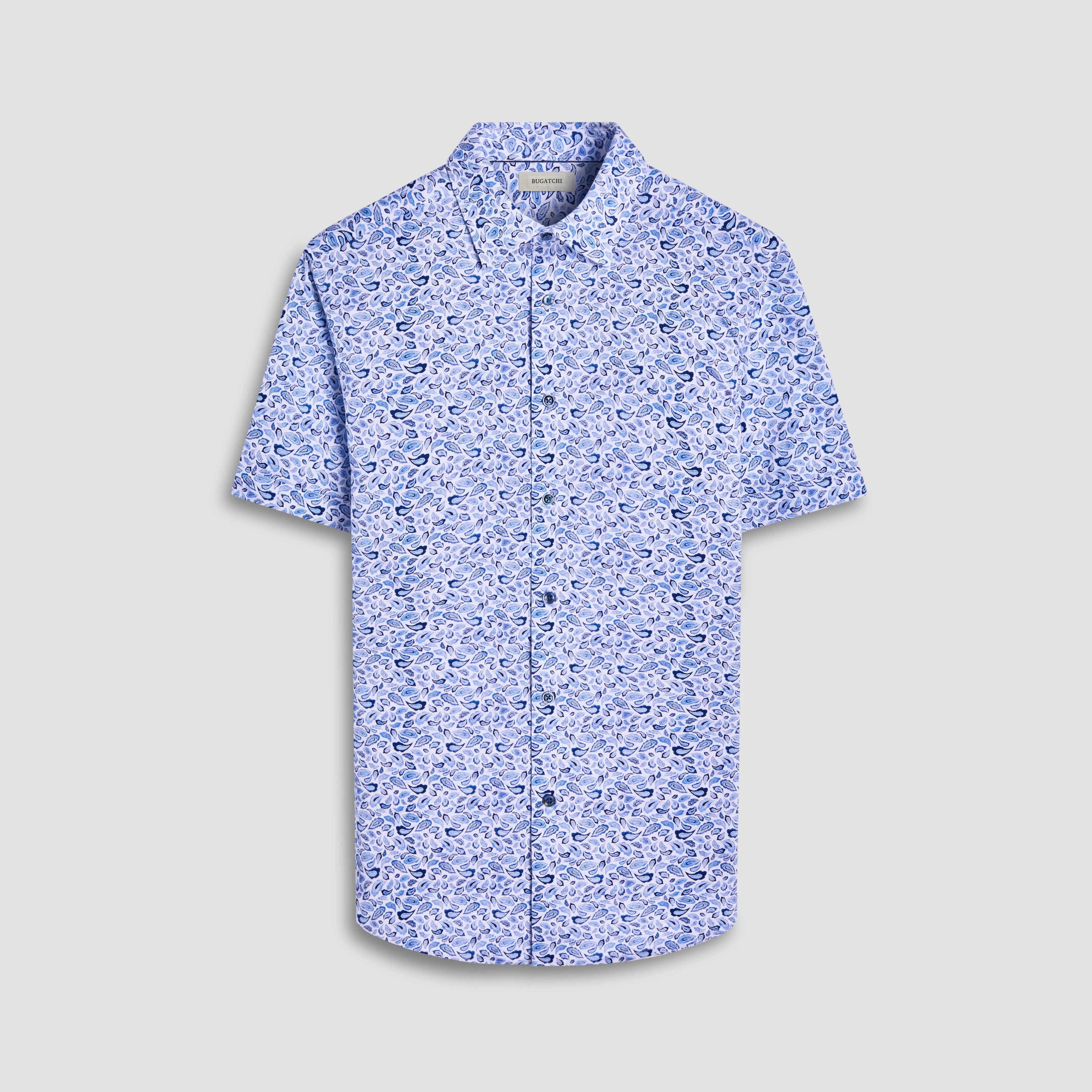Miles Paisley OoohCotton Short -Sleeve Shirt