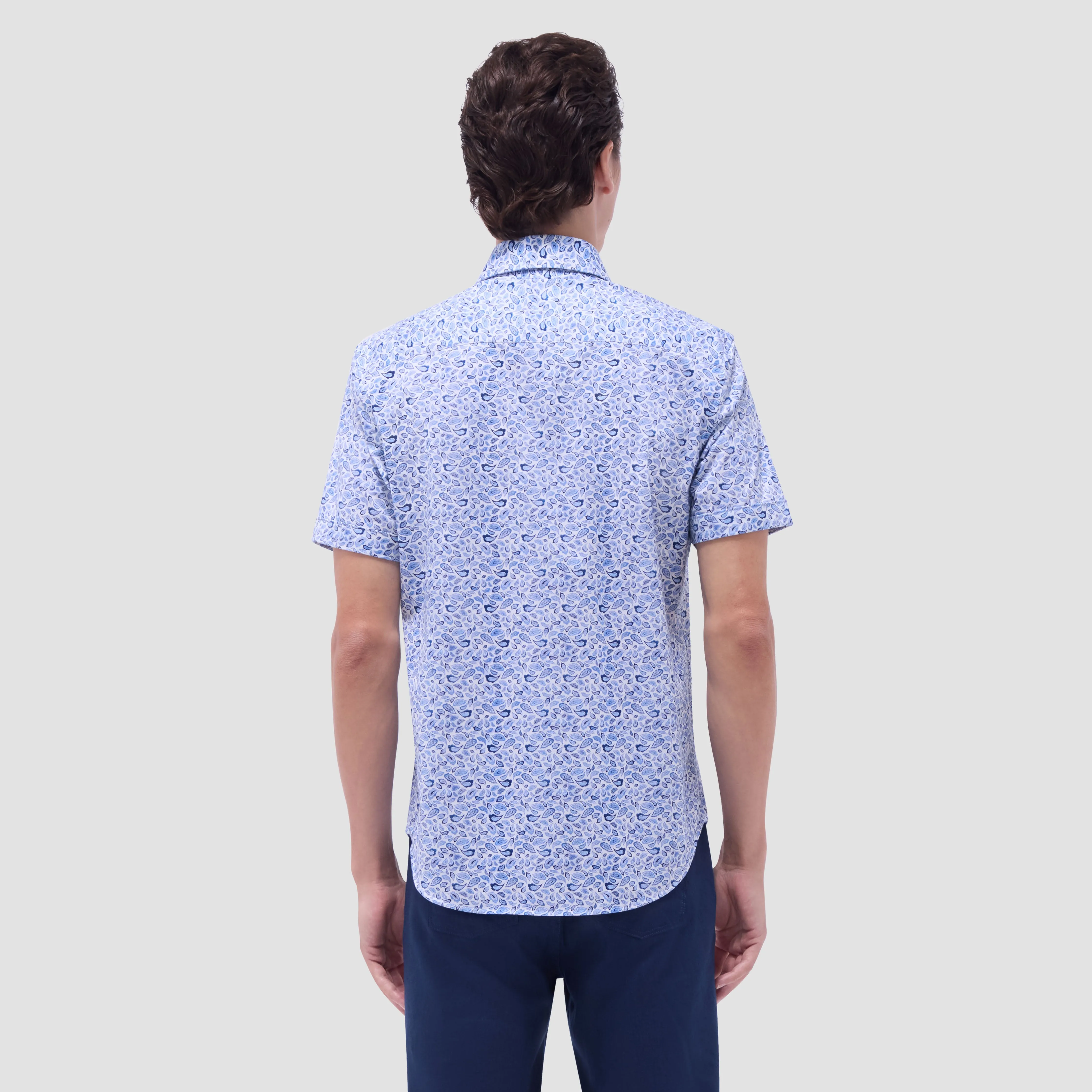 Miles Paisley OoohCotton Short -Sleeve Shirt