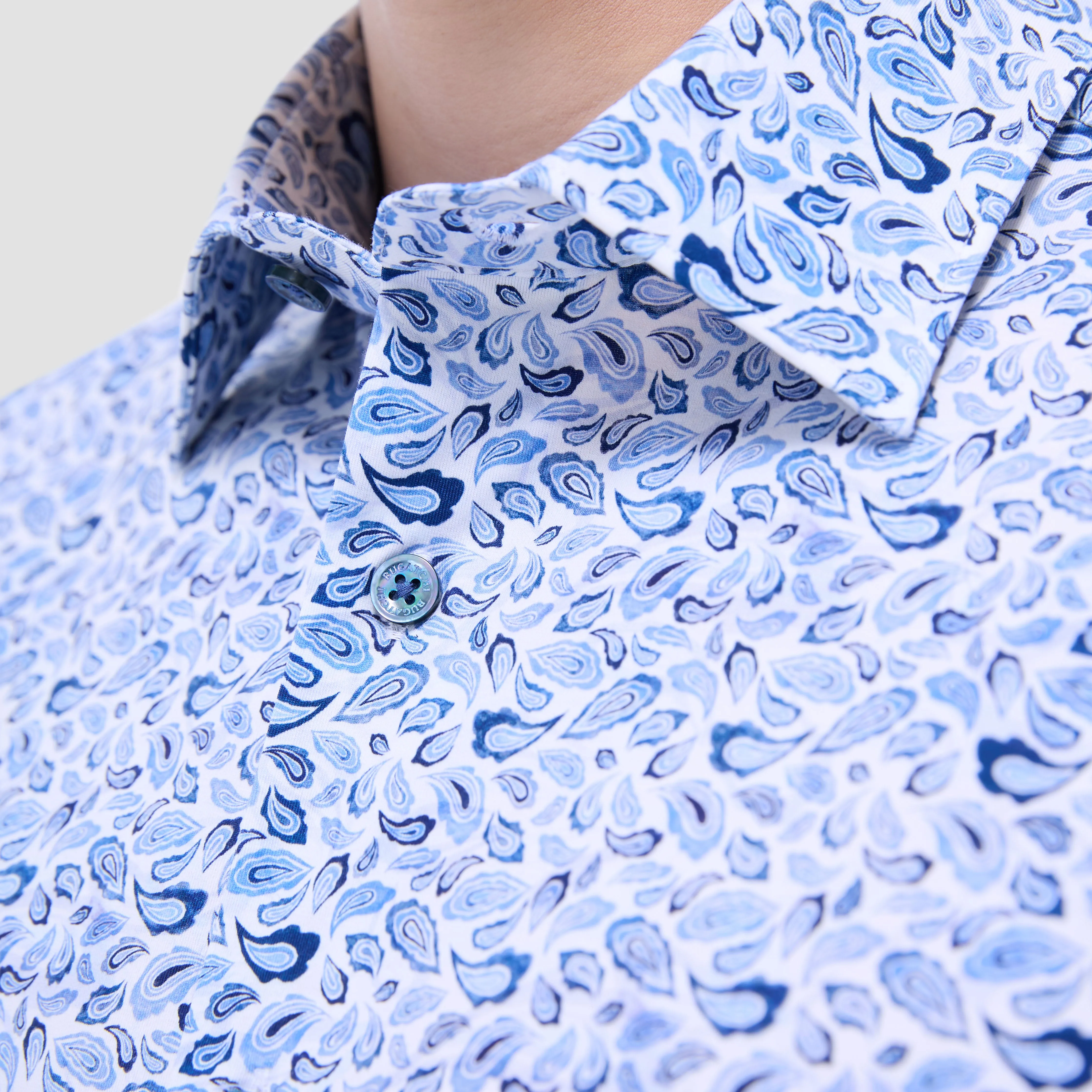 Miles Paisley OoohCotton Short -Sleeve Shirt