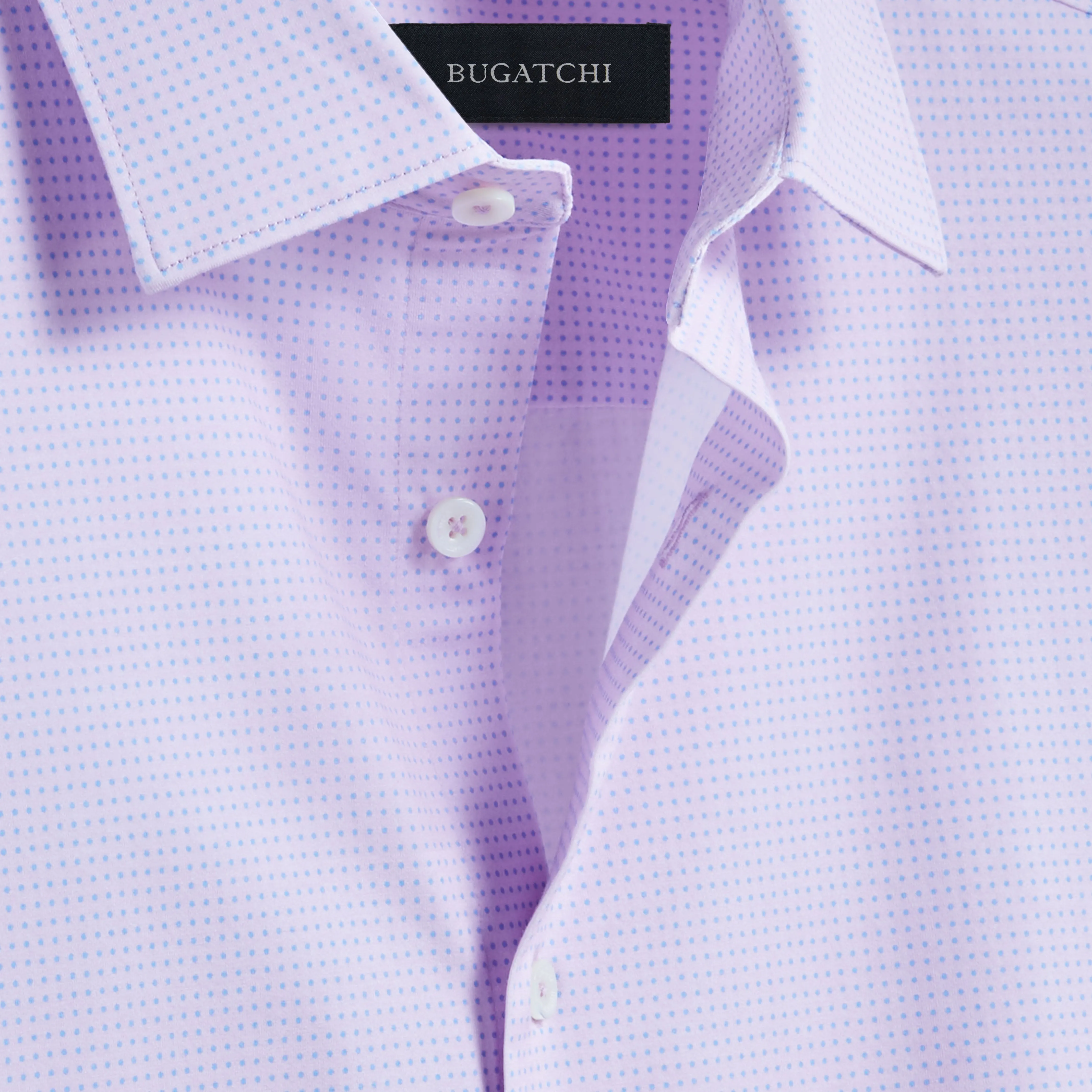 Miles Pin Dot OoohCotton Short Sleeve Shirt
