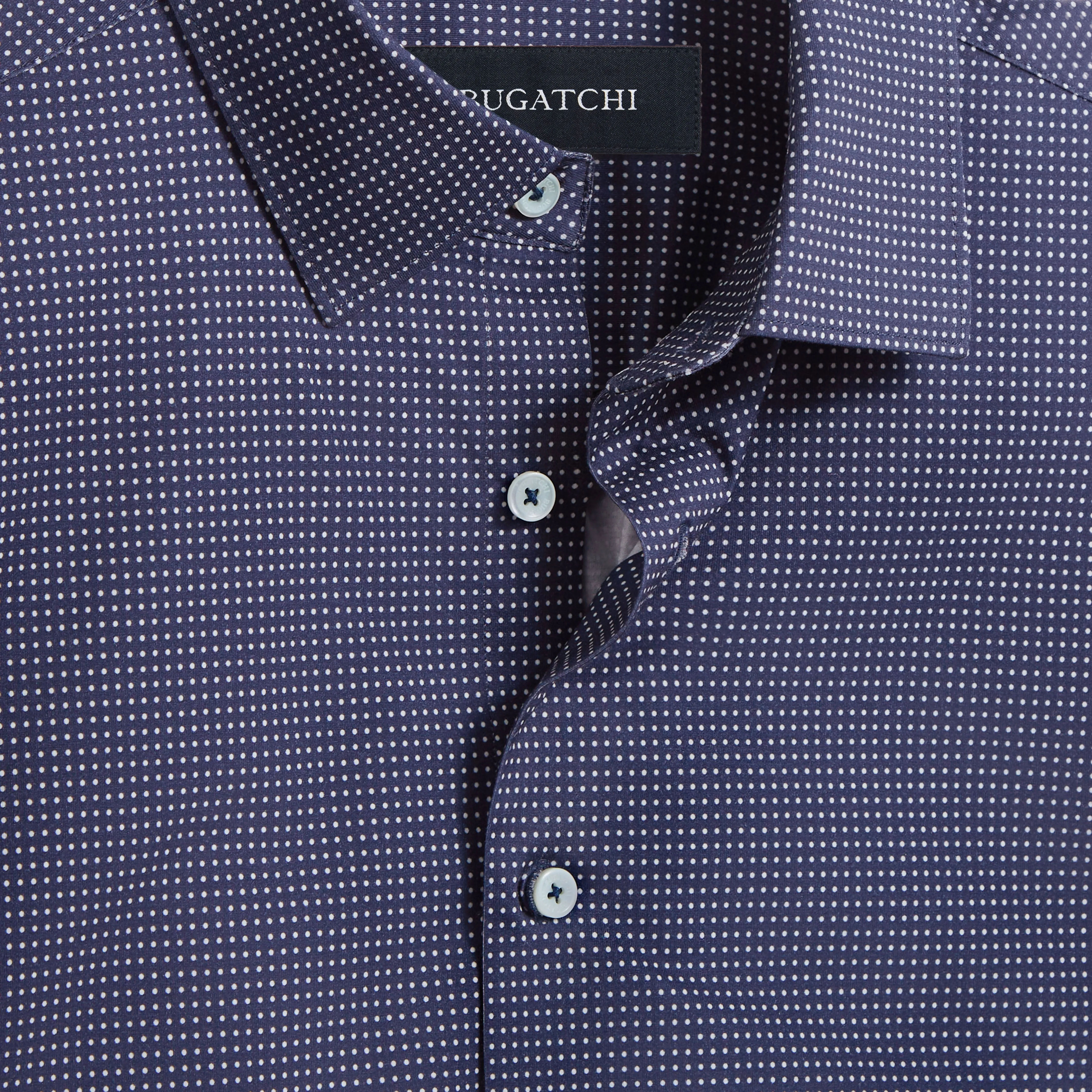 Miles Pin Dot OoohCotton Short Sleeve Shirt