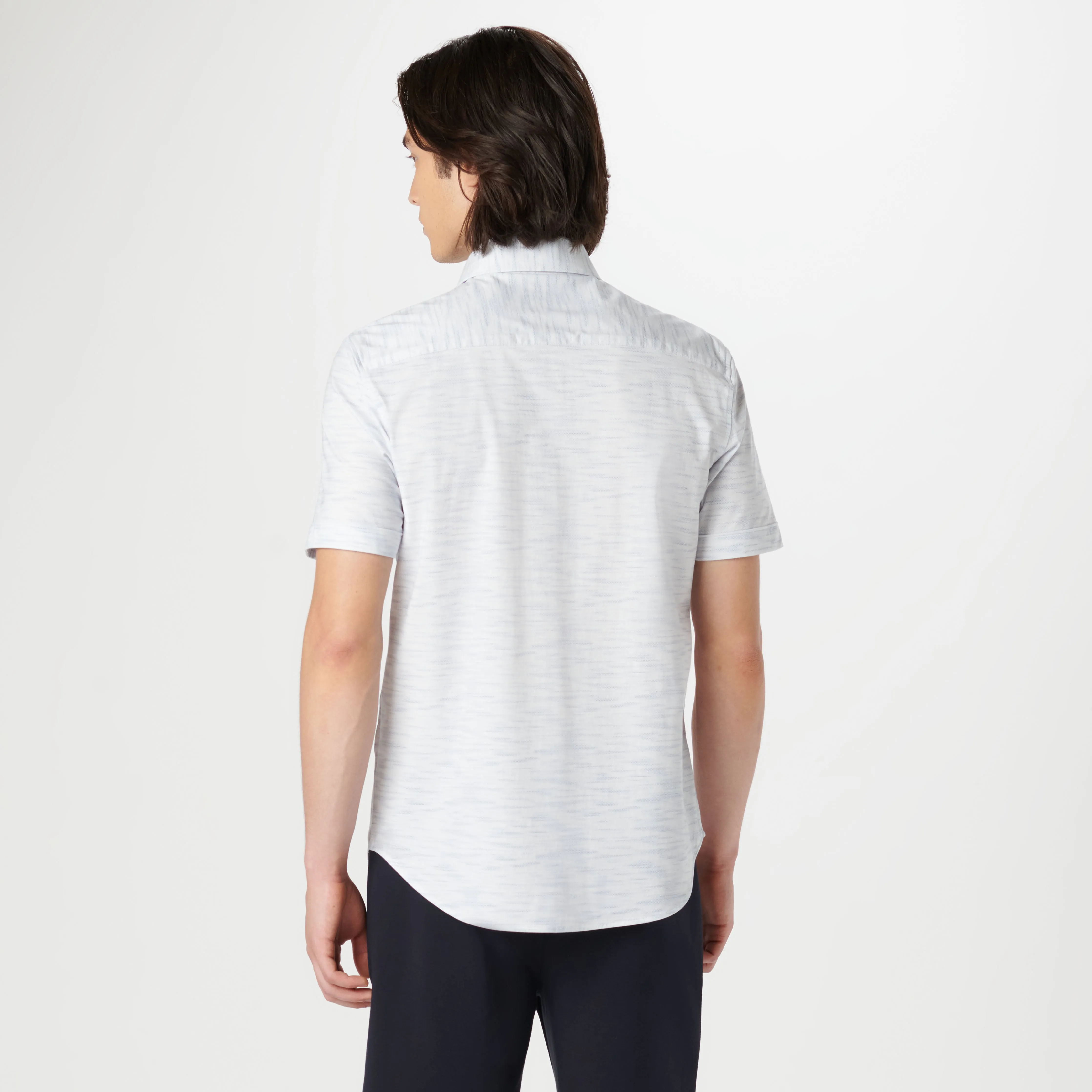 Miles Stitch Print OoohCotton Short Sleeve Shirt