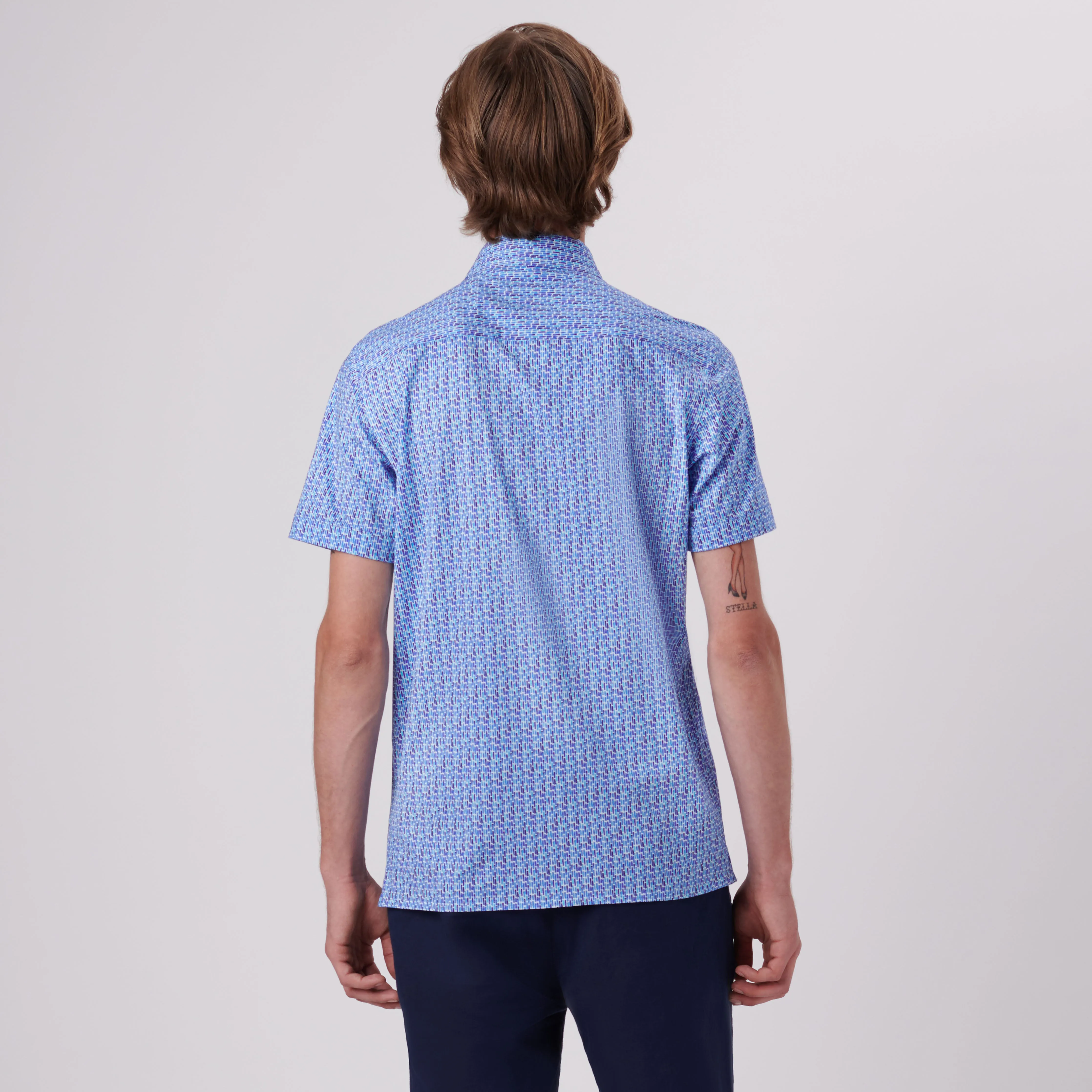 Milo Abstract Print OoohCotton Short Sleeve Shirt