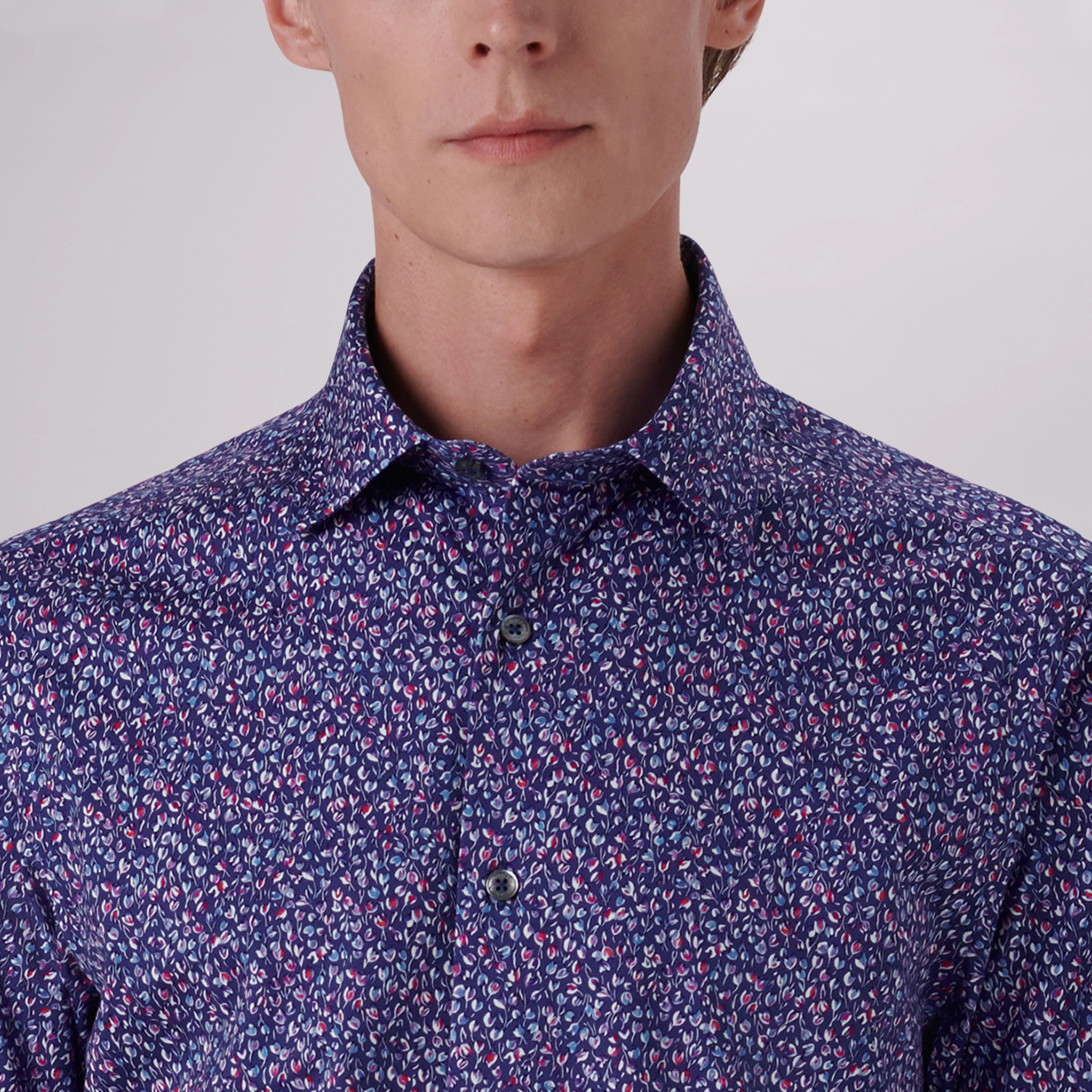 Milo Floral Print OoohCotton Short Sleeve Shirt