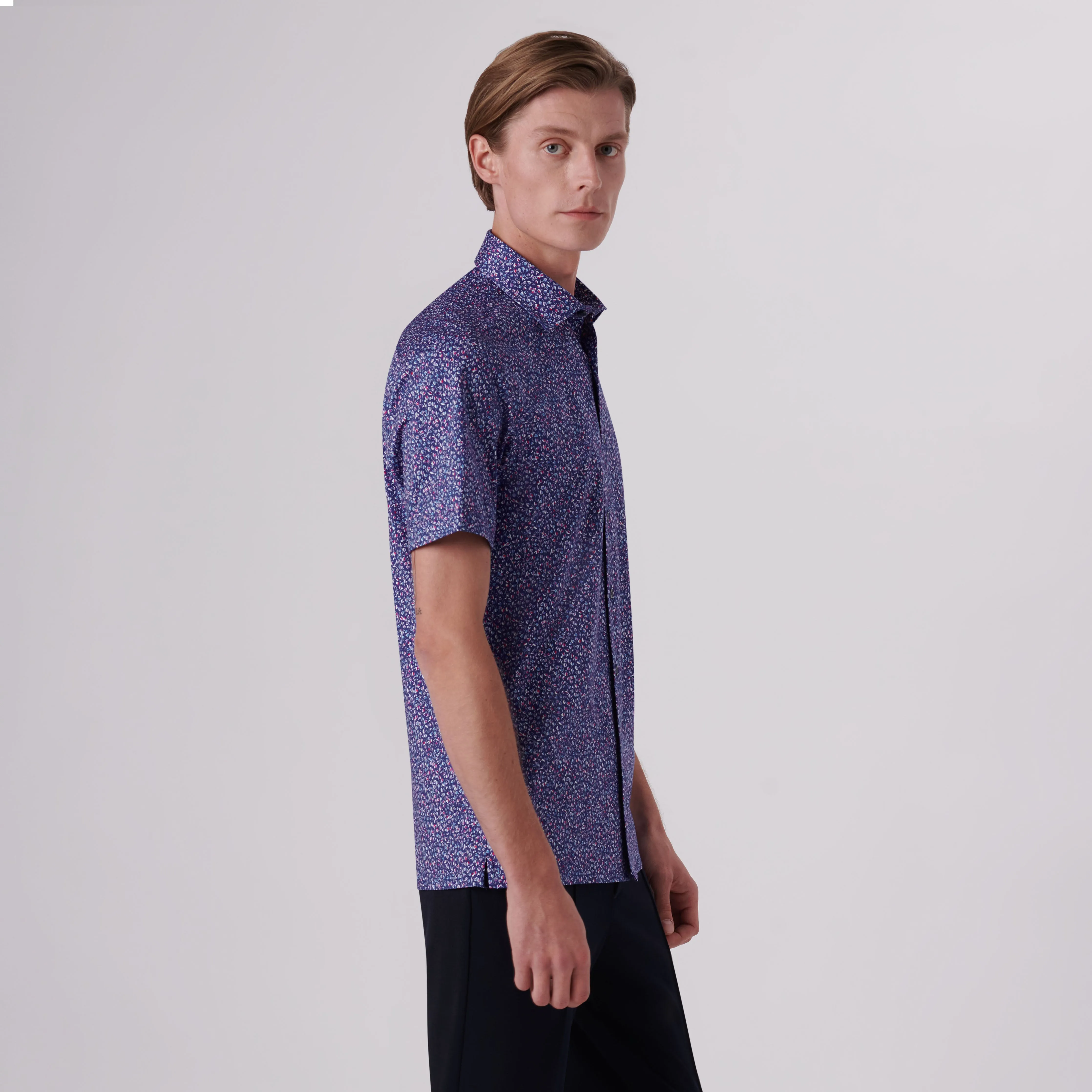 Milo Floral Print OoohCotton Short Sleeve Shirt