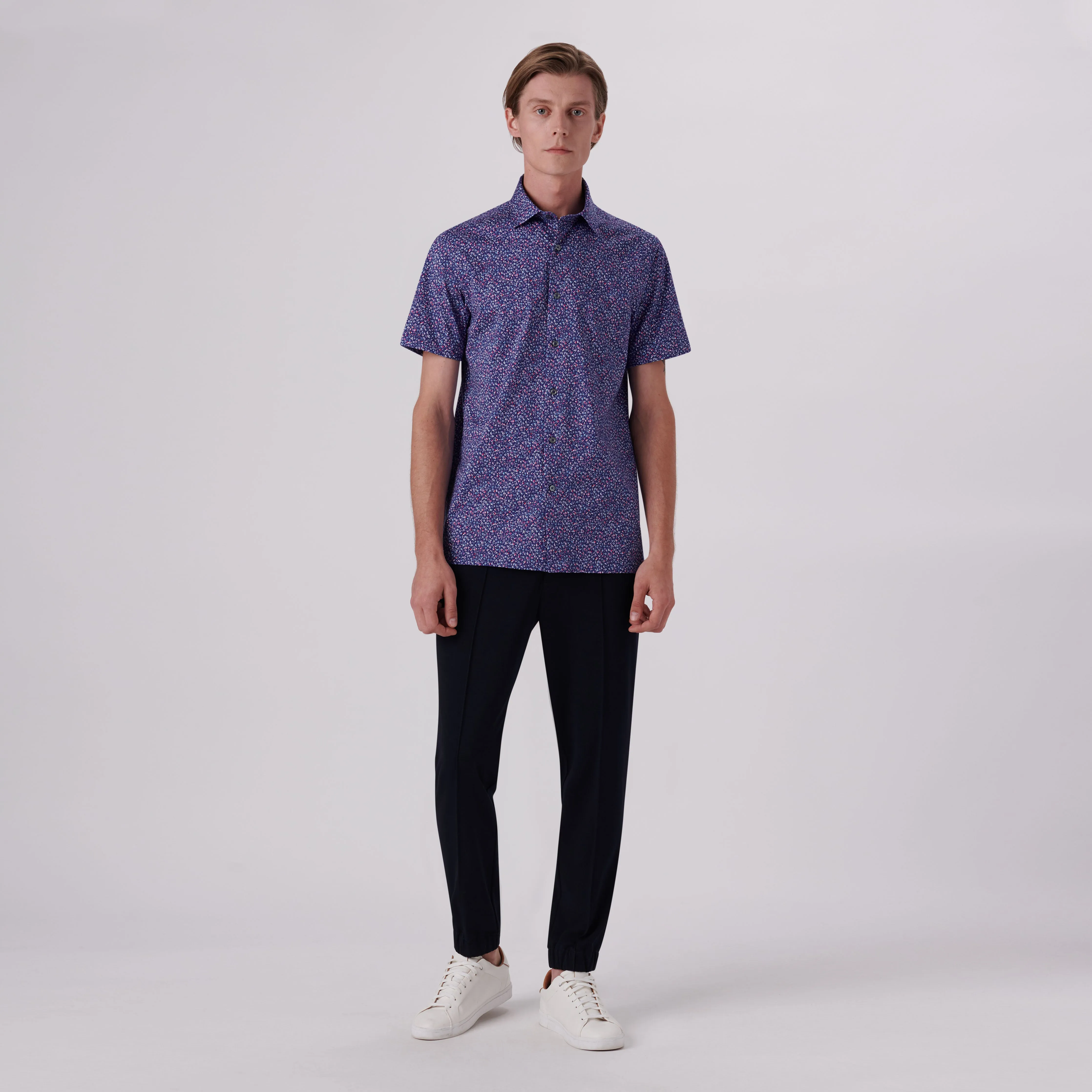 Milo Floral Print OoohCotton Short Sleeve Shirt