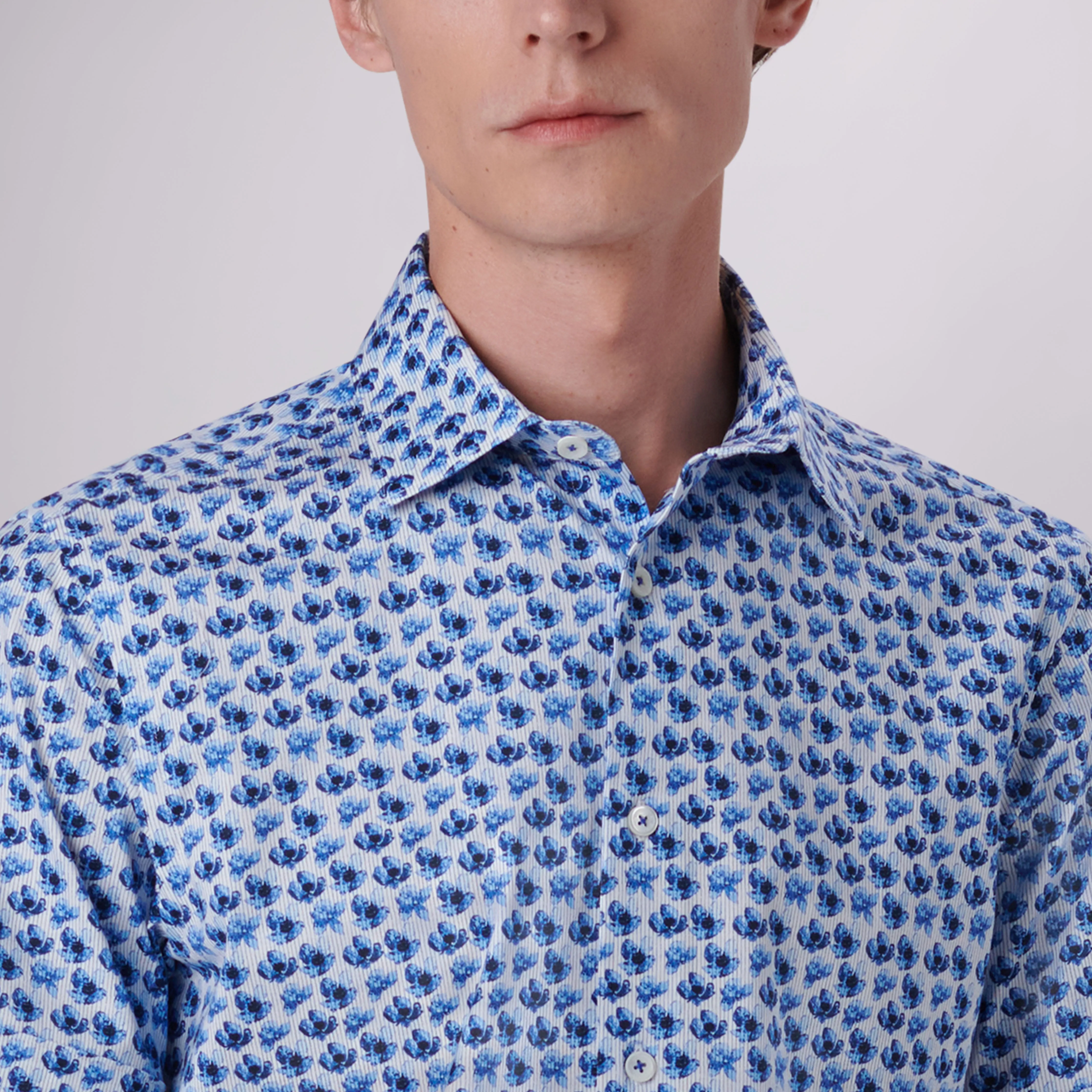 Milo Floral Print OoohCotton Short Sleeve Shirt