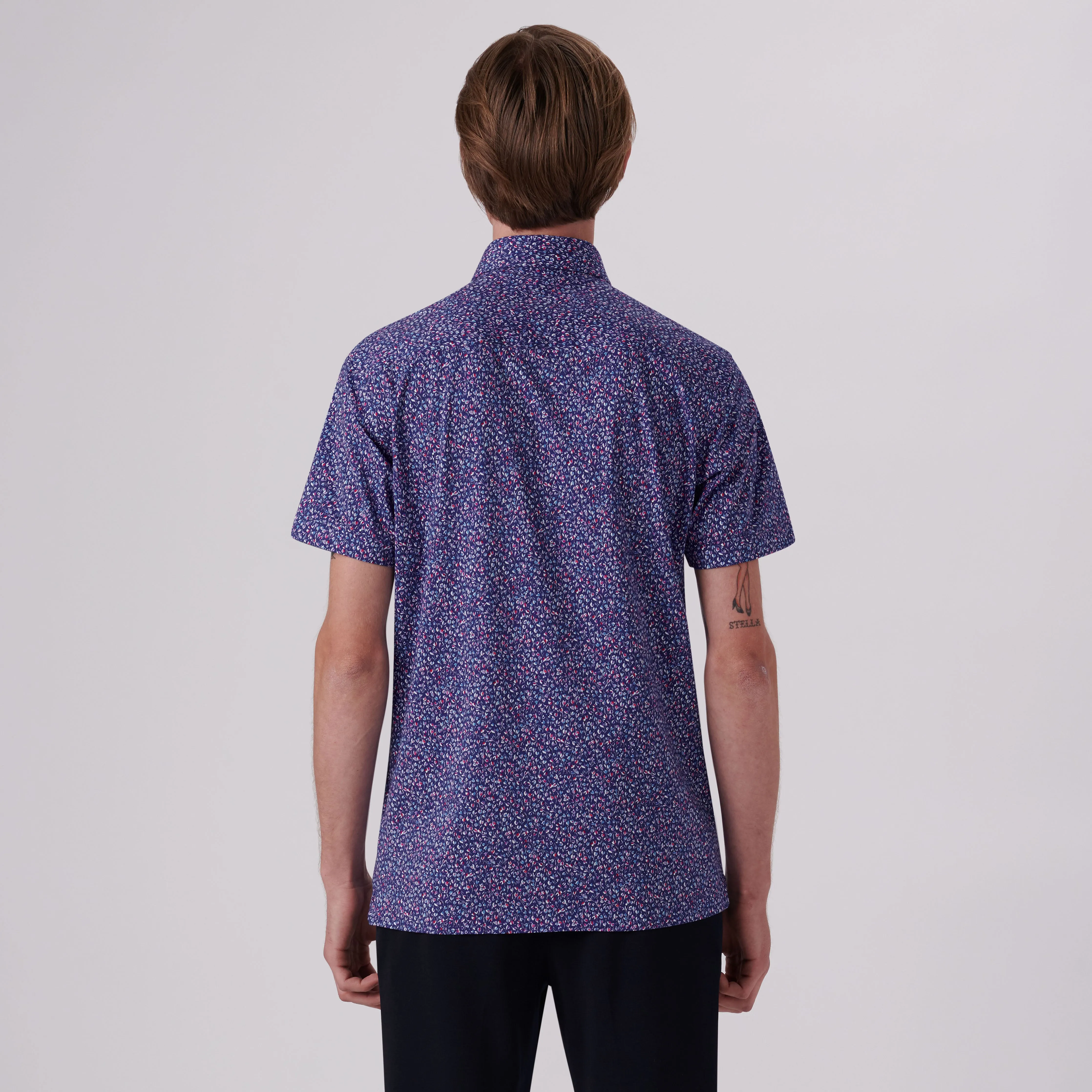 Milo Floral Print OoohCotton Short Sleeve Shirt