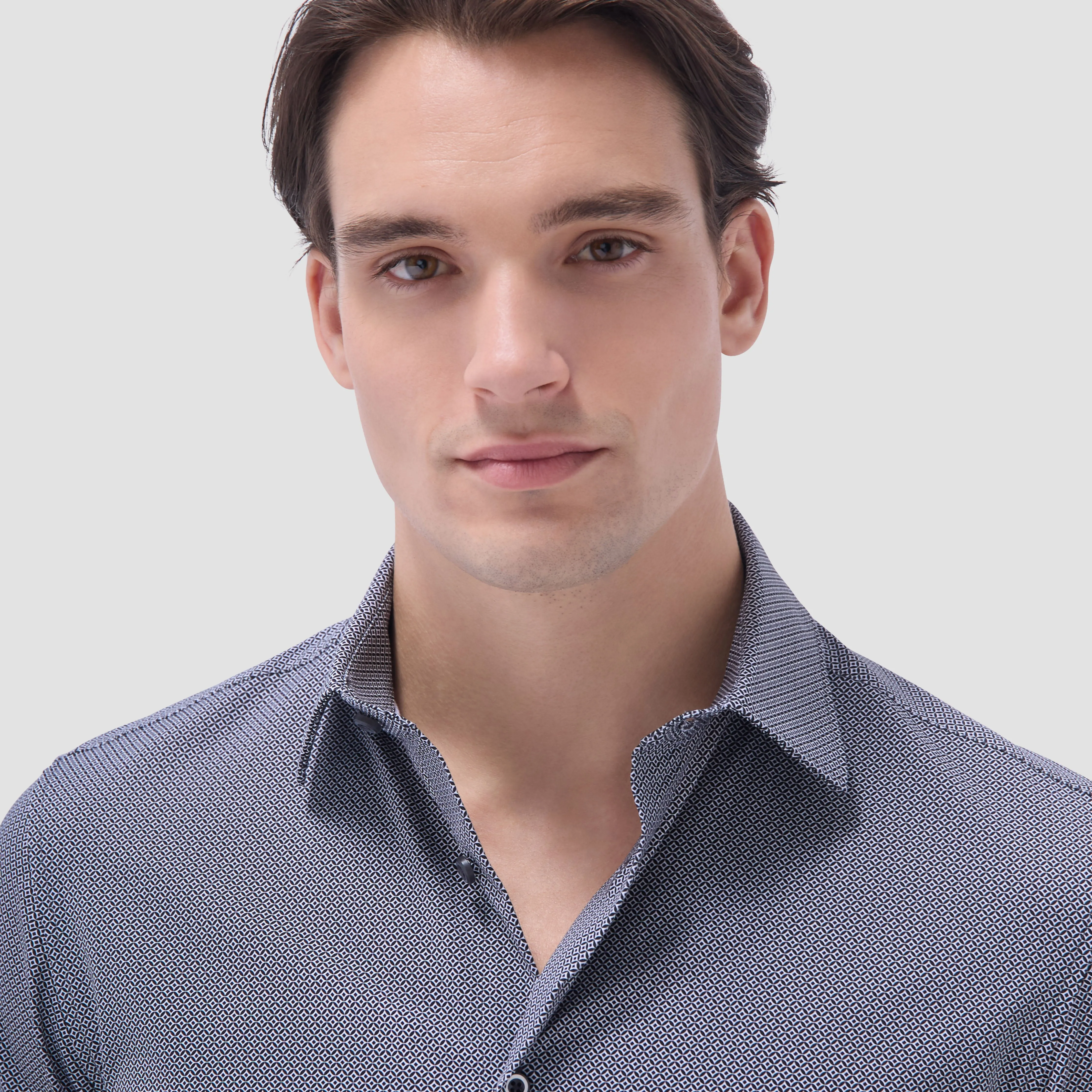 Milo Geometric OoohCotton Short-Sleeve Shirt