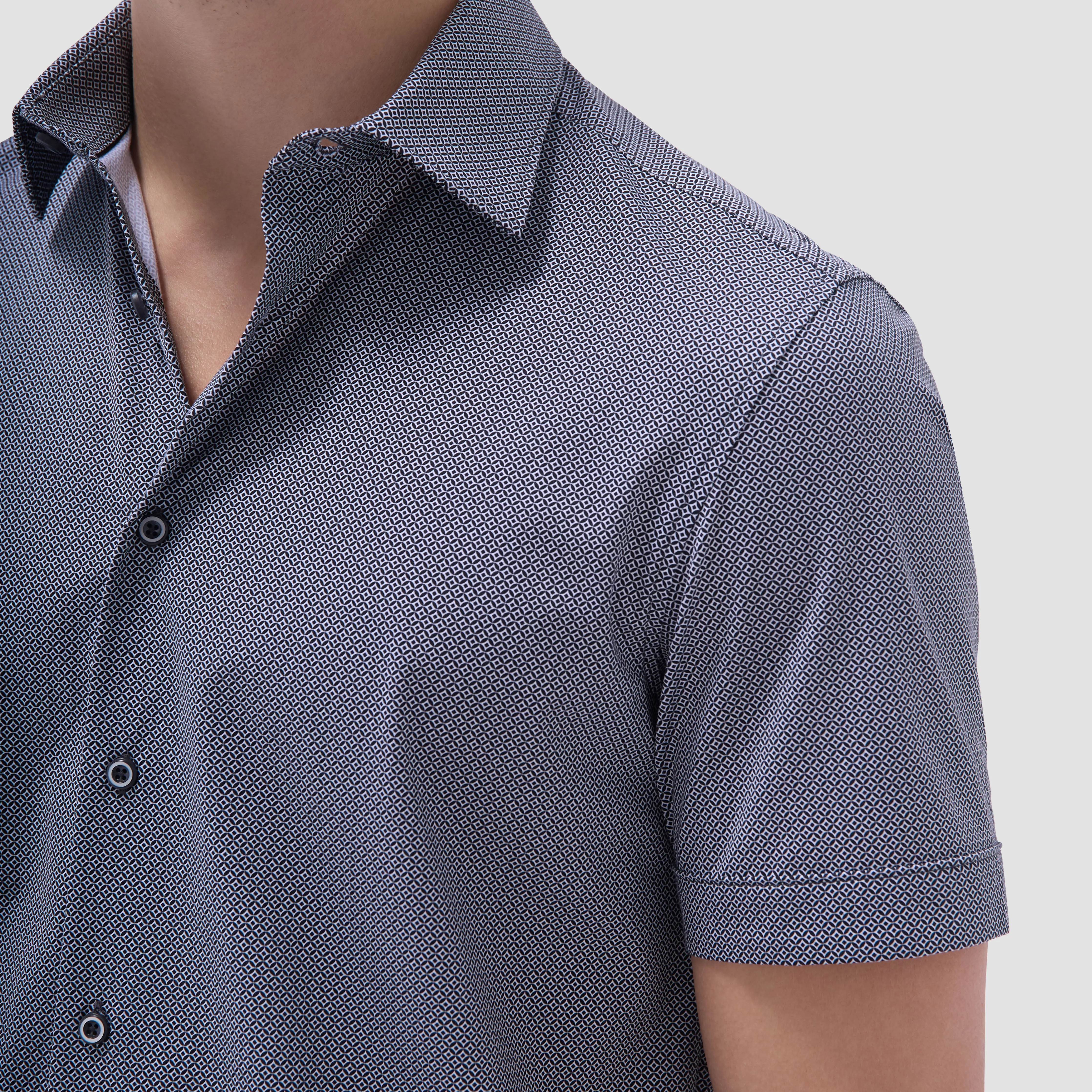 Milo Geometric OoohCotton Short-Sleeve Shirt