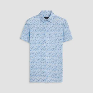 Milo Leaf Print OoohCotton Short Sleeve Shirt