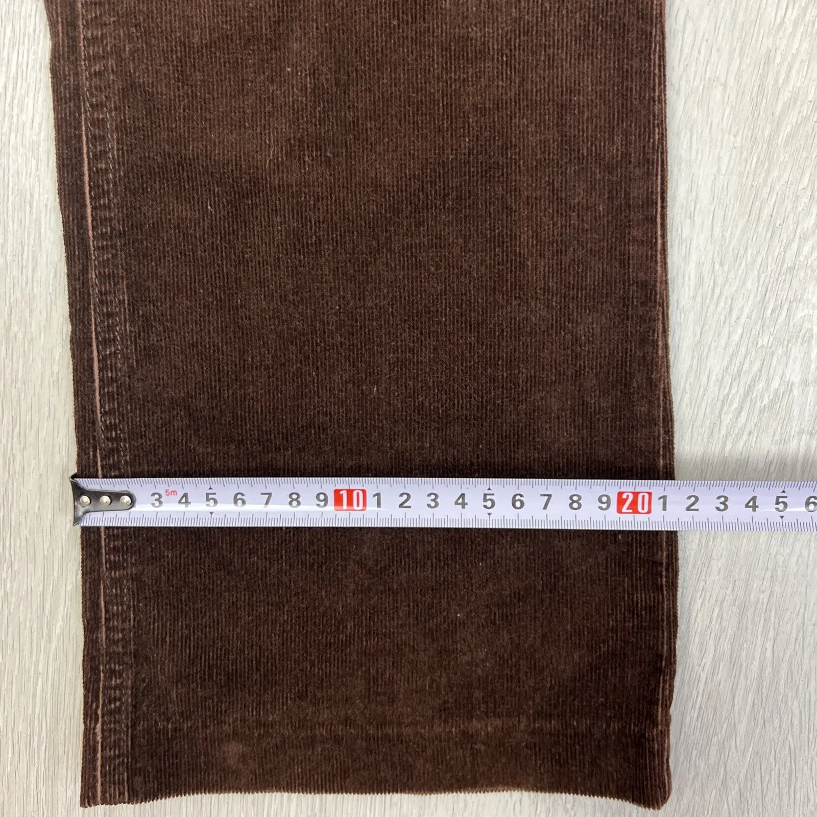 Miss Shop Womens Brown Corduroy Straight Pants Size 8