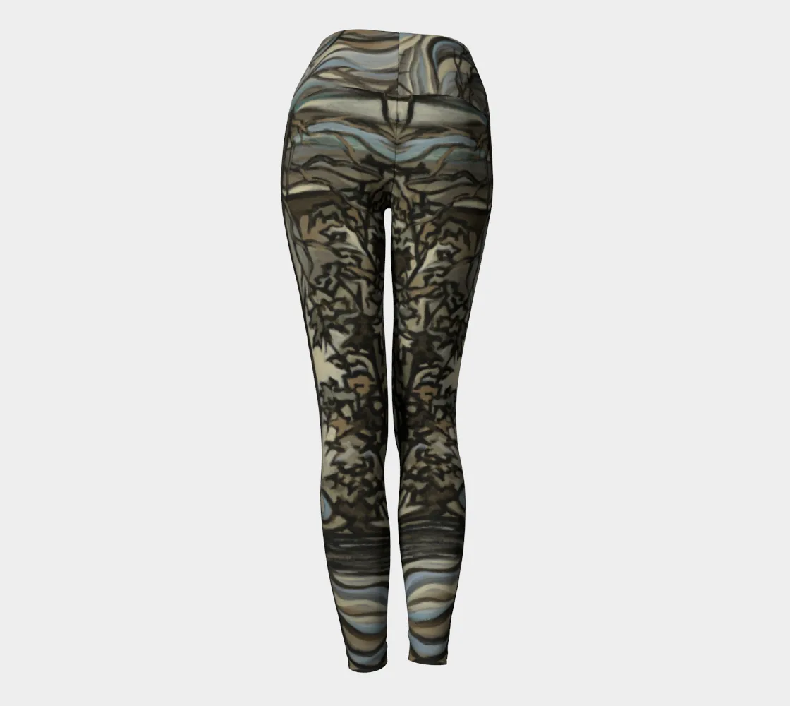 Misty Trees Yoga Leggings