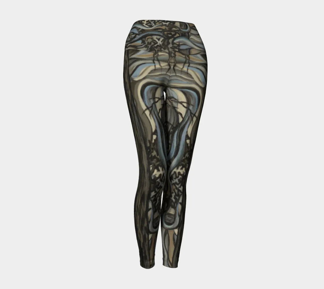 Misty Trees Yoga Leggings