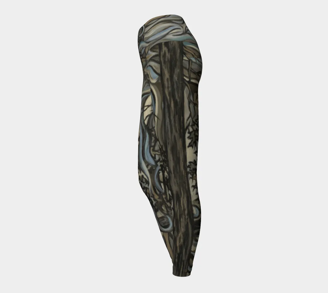 Misty Trees Yoga Leggings