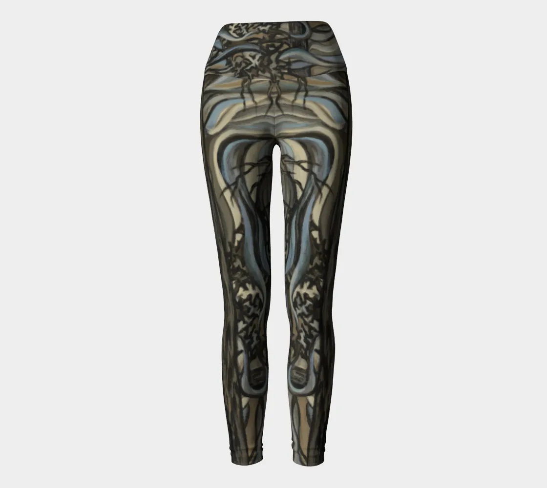 Misty Trees Yoga Leggings