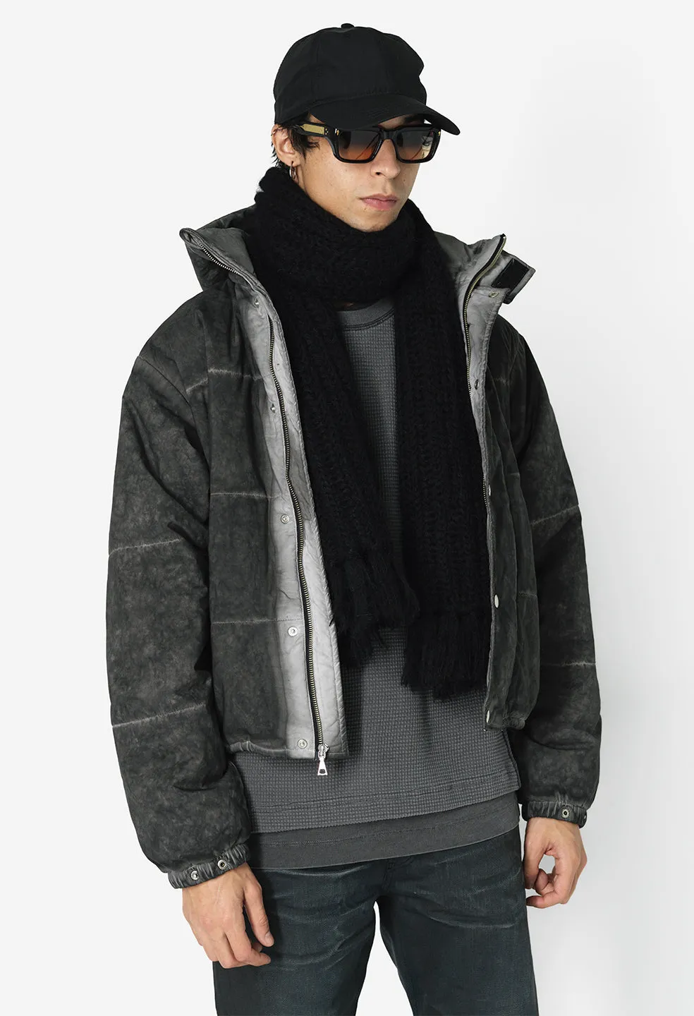 Mohair Scarf / Black