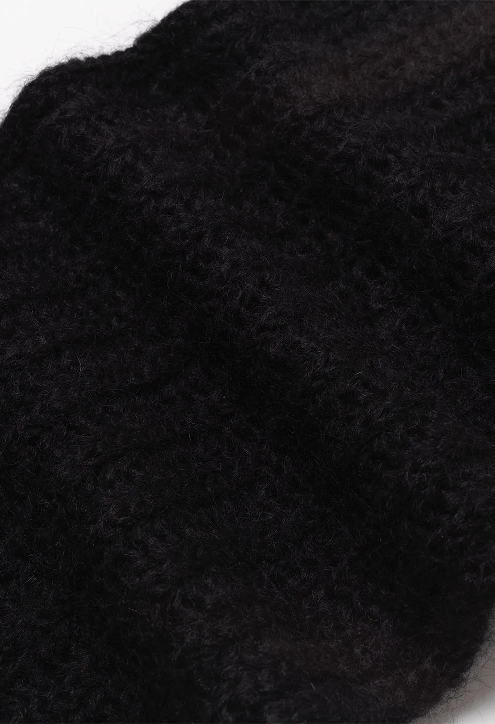 Mohair Scarf / Black