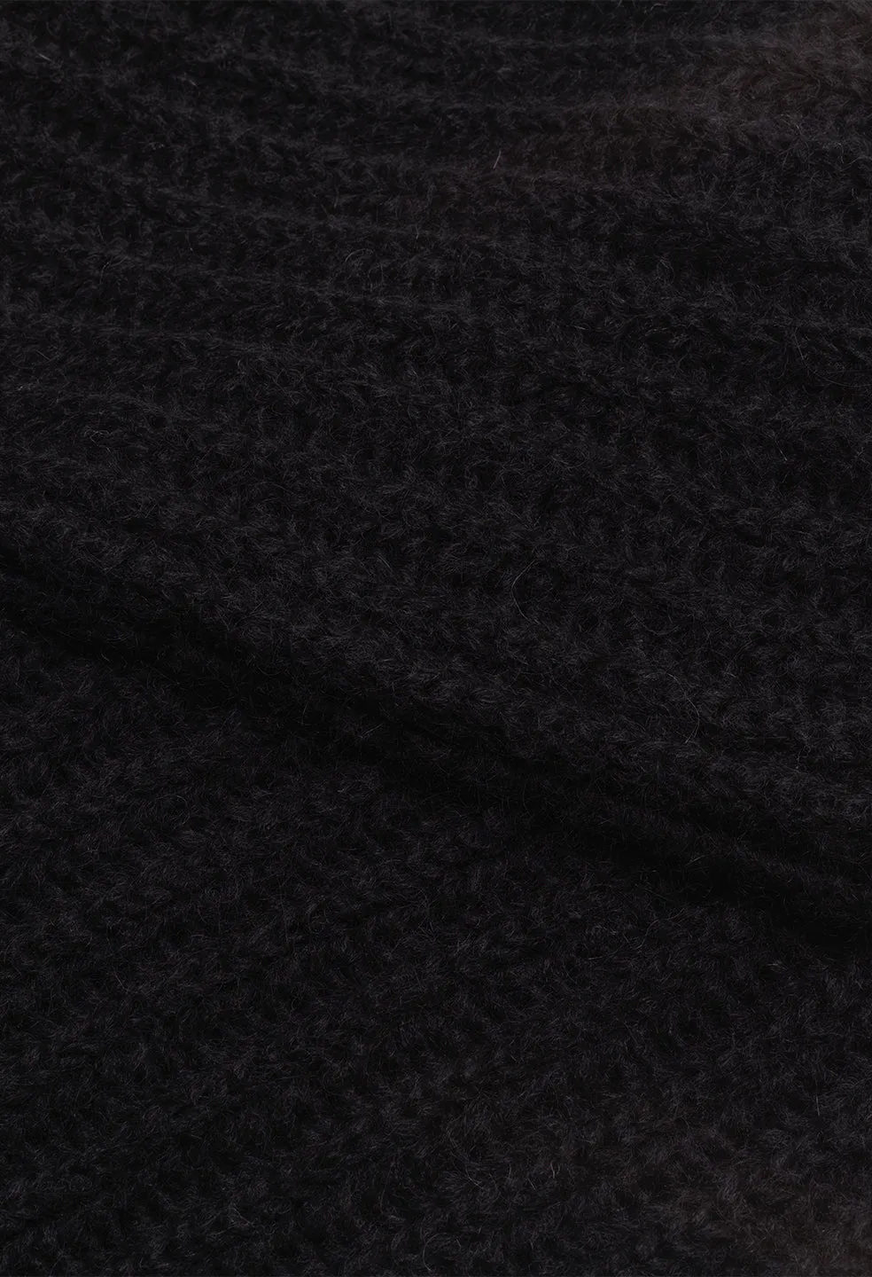 Mohair Scarf / Black
