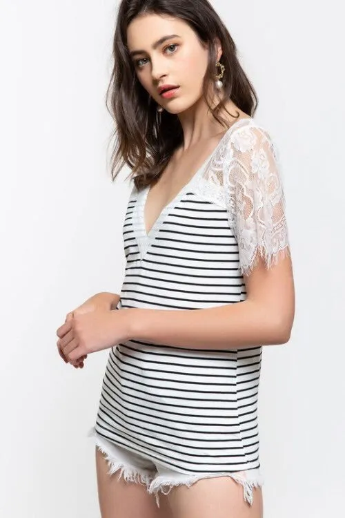 Molly Lace Detail Tee