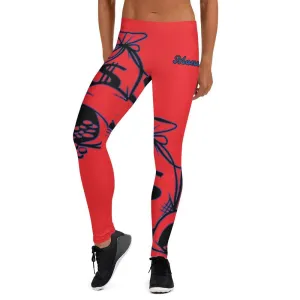 Money Bags Leggings  - Red