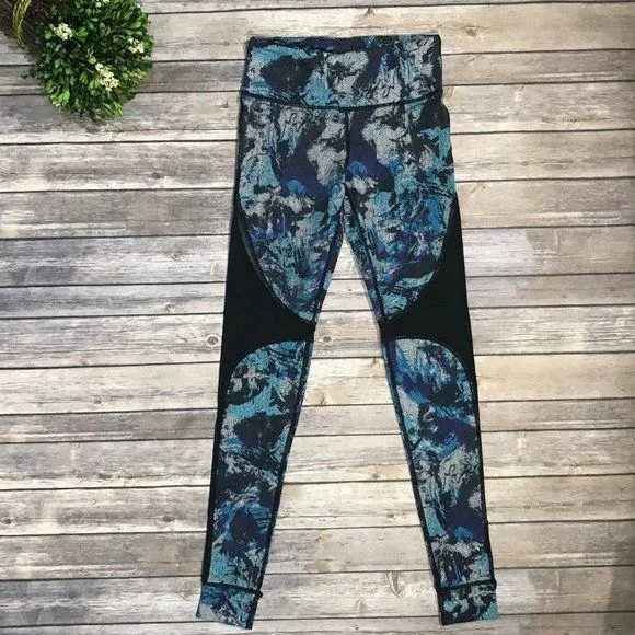 MONO B Blue Stirrup Yoga Leggings - AP1667