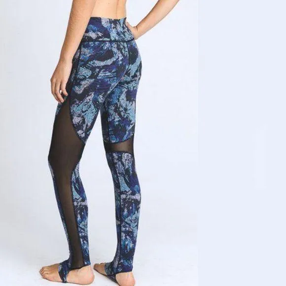 MONO B Blue Stirrup Yoga Leggings - AP1667