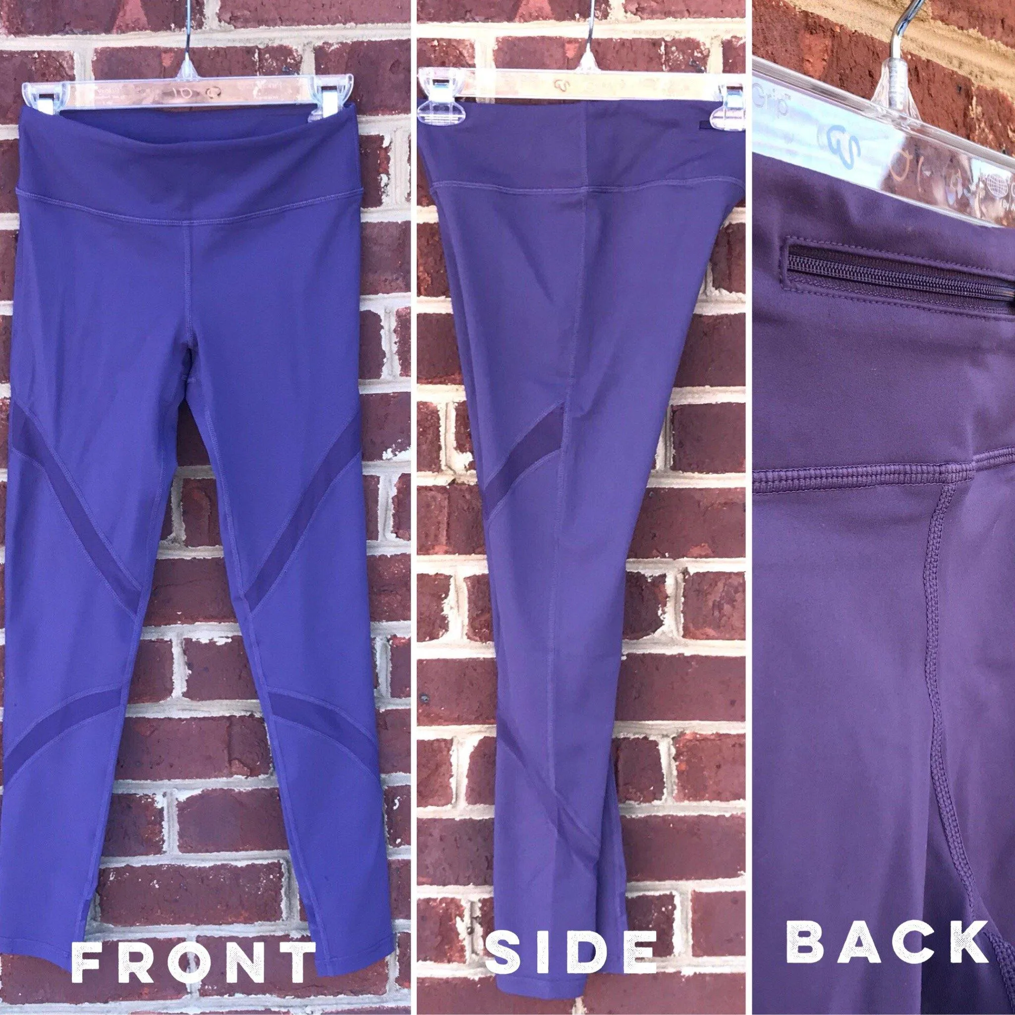 Mono B Brown Mesh Yoga Leggings - AP1324