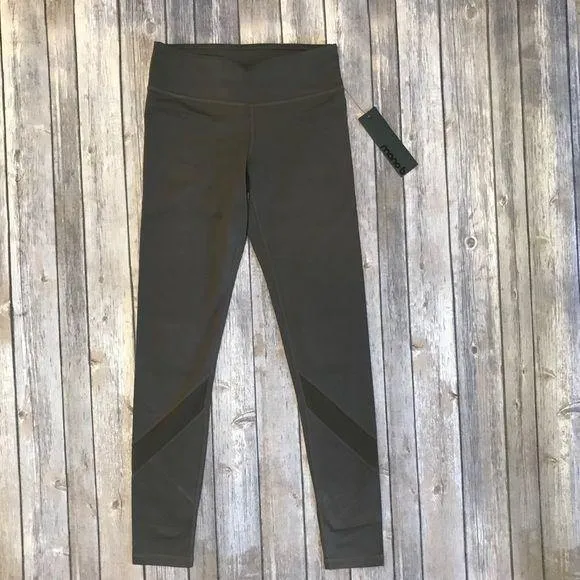 Mono B Brown Mesh Yoga Leggings - AP1324