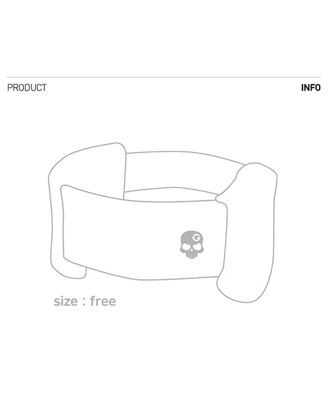 Monster G Knit Ear Band - Black