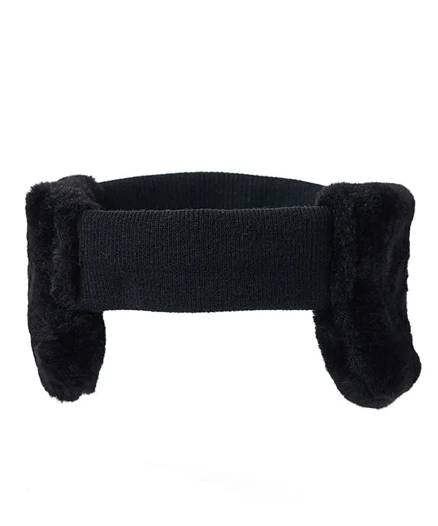 Monster G Knit Ear Band - Black