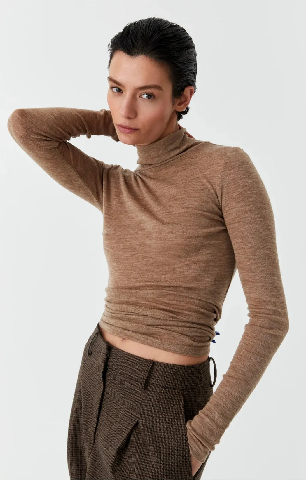Morrison II MERINO High Neck - coffee