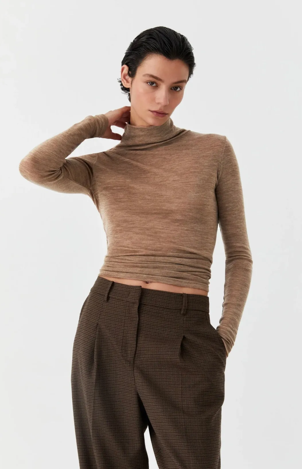 Morrison II MERINO High Neck - coffee
