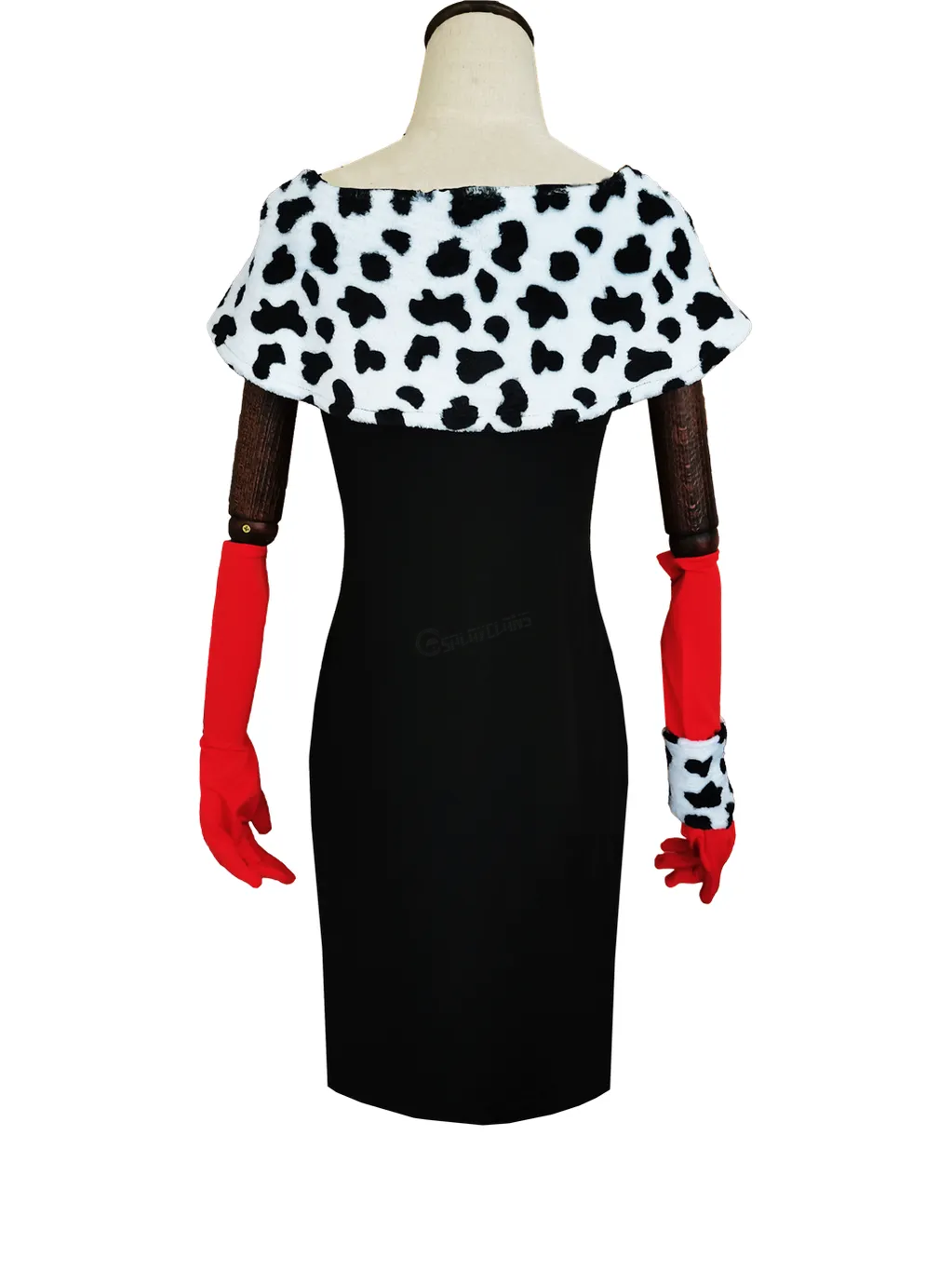 Movie Cruella De Vil Dalmatian Outfits Halloween Cosplay Costumes