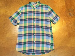 MST0019 Steven Alan Short Sleeve Single Needle Shirt Purple Multi