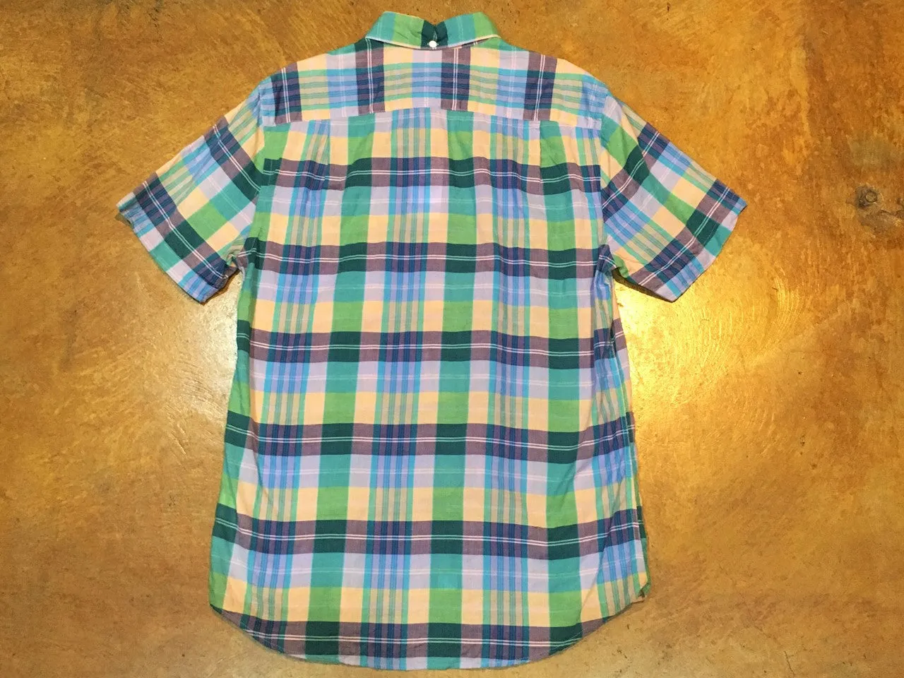 MST0019 Steven Alan Short Sleeve Single Needle Shirt Purple Multi