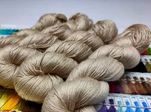 Mulberry Silk Yarn 600M in 100Gram Rosy Brown