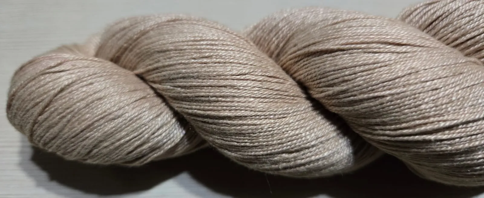 Mulberry Silk Yarn 600M in 100Gram Rosy Brown