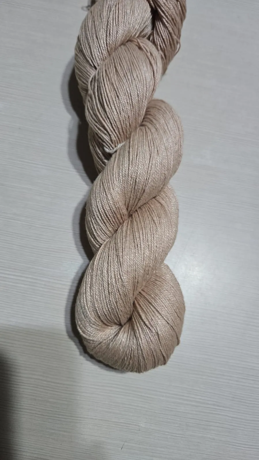Mulberry Silk Yarn 600M in 100Gram Rosy Brown