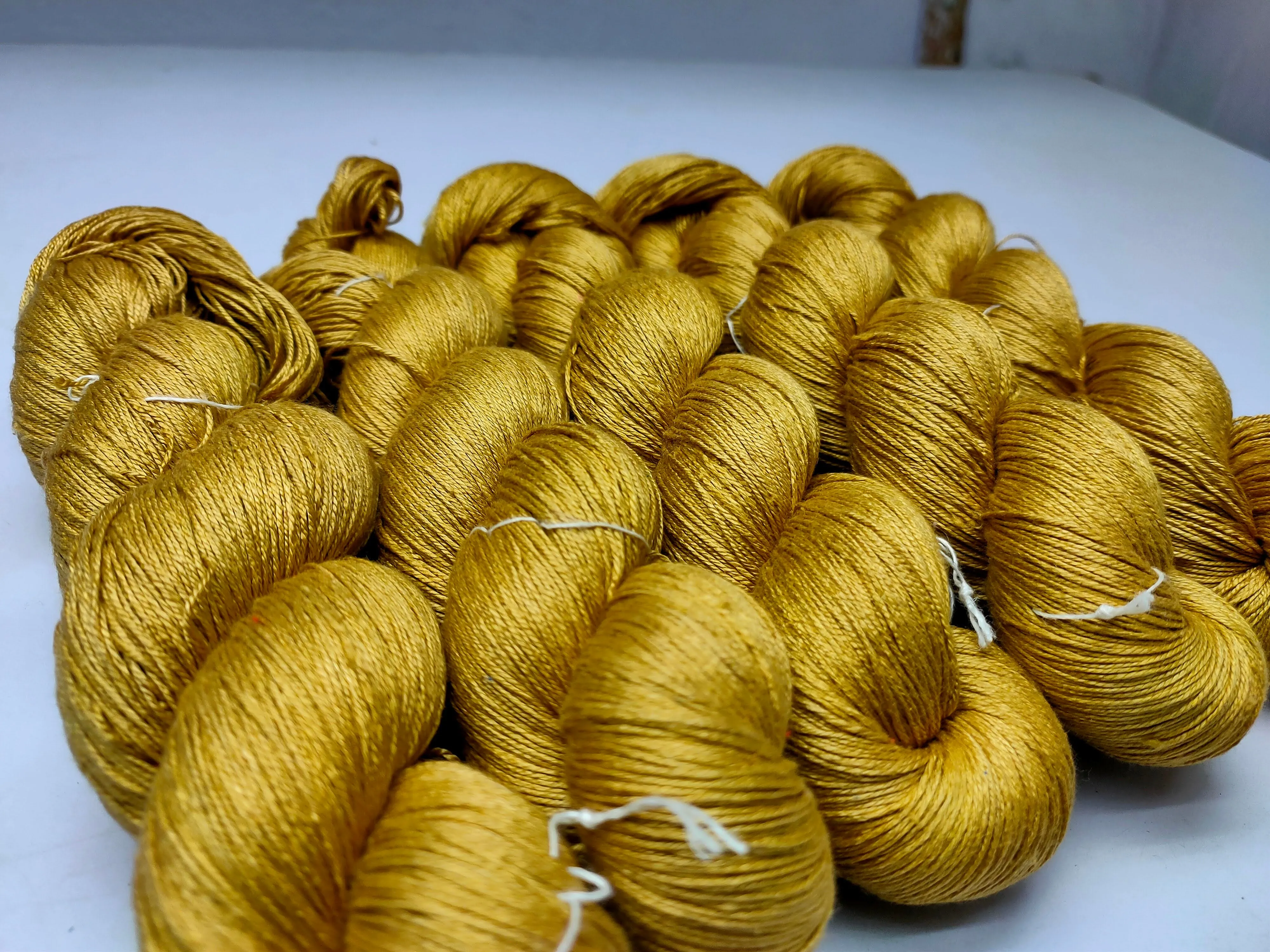 Mulberry Silk Yarn - 600M/100Gr. - Corn Harvest