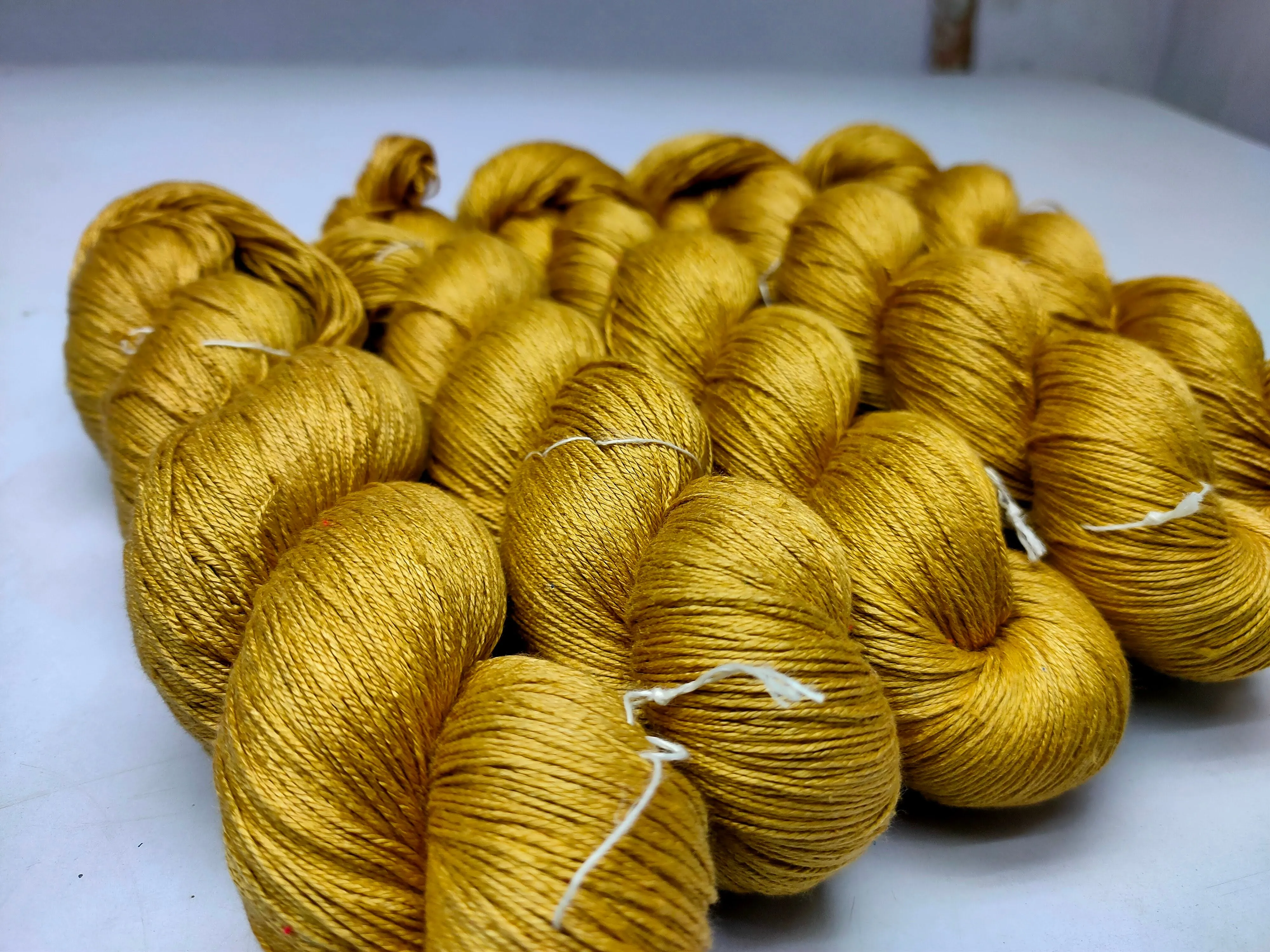 Mulberry Silk Yarn - 600M/100Gr. - Corn Harvest
